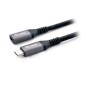 Cable EQUIP USB-C/M a USB-C/H 0.5m Negro (128370) Cable EQUIP USB-C/M a USB-C/H 0.5m Negro (128370)