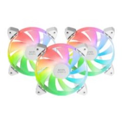 Ventilador Mars Gaming ARGB 12x12cm Blanc Kit 3 (MF3AW)