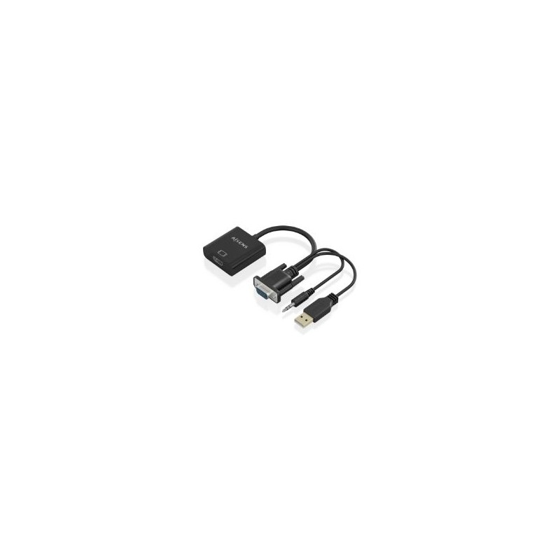 Conversor AISENS VGA/3.5mm/USB-A/M a HDMI/H(A115-0872) Conversor AISENS VGA/3.5mm/USB-A/M a HDMI/H(A115-0872)