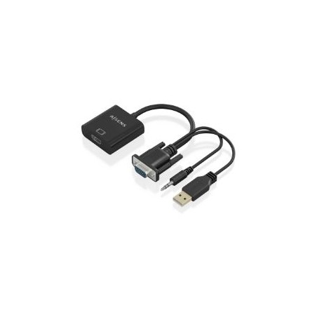 Conversor AISENS VGA/3.5mm/USB-A/M a HDMI/H(A115-0872)