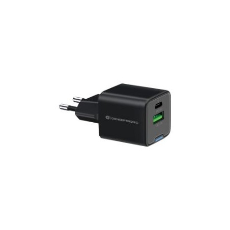 Cargador Pared CONCEPTRONIC USB-A/C GaN 20W (ALTHEA15B)