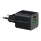Cargador Pared CONCEPTRONIC USB-A/C GaN 20W (ALTHEA15B)