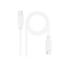 Nanocable USB-C/M a USB-C/M 1m Blanco (10.01.2301-W)