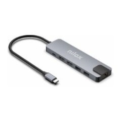 Dock Station NILOX 8en1 Dual 4K USB-C (NXDSUSBC08)