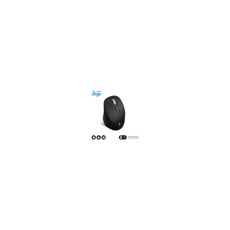 Ratón SUBBLIM Comfort Bluetooth Negro (SUBMO-EDCON01)