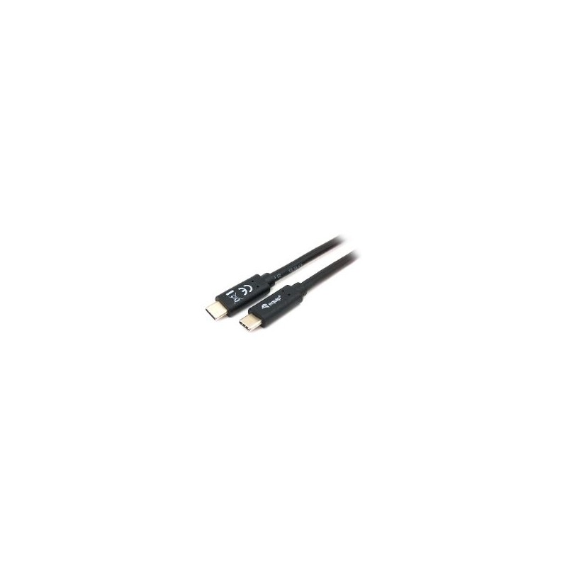 Cable EQUIP USB-C/M a USB-C/M 1m Negro (128346)