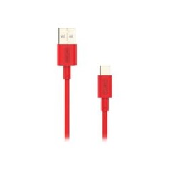 Cable NUBBEH Elisium USB-A/USB-C 1m Rojo (NBTCABLACR1)