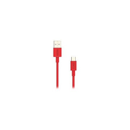 Cable NUBBEH Elisium USB-A/USB-C 1m Rojo (NBTCABLACR1)
