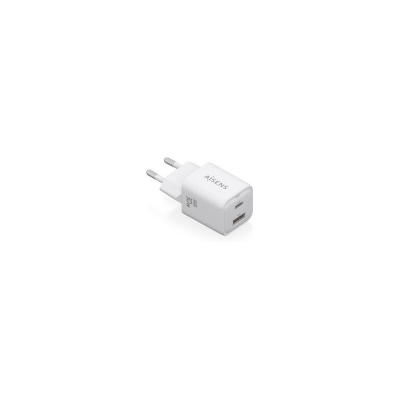 Cargador de Pared AISENS 30W Blanco (ASCH-30W2P020-W) Cargador de Pared AISENS 30W Blanco (ASCH-30W2P020-W)