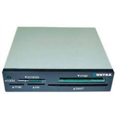 Lector Tarjetas UNYKA USB 2.0 3.5? Negro Bulk (50561)