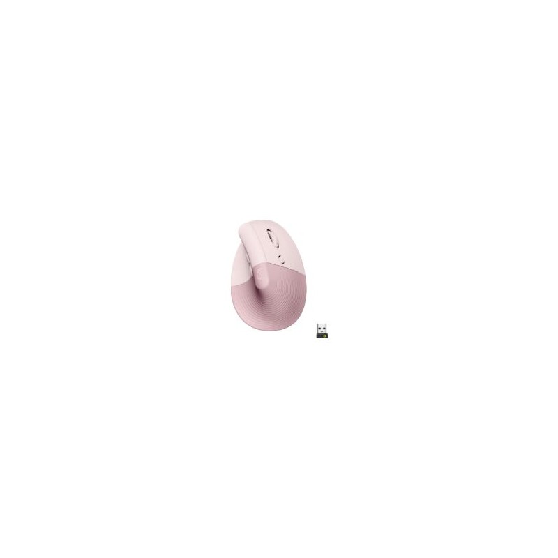 Ratón Vertical LOGITECH Óptico RF/BT Rosa (910-006478)