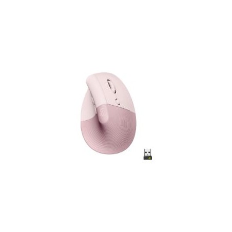 Ratón Vertical LOGITECH Óptico RF/BT Rosa (910-006478)