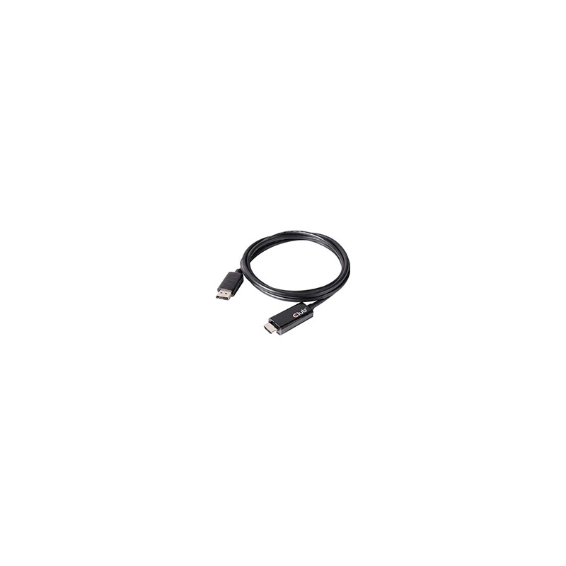 Cable Club 3D DP 1.4/M a HDMI 2.0/H 2m Negro (CAC-1082)