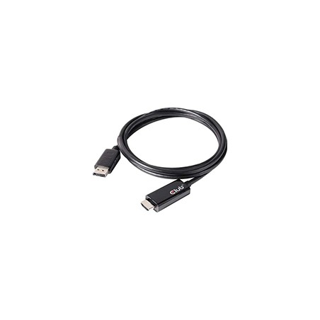 Cable Club 3D DP 1.4/M a HDMI 2.0/H 2m Negro (CAC-1082)