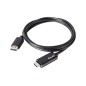 Cable Club 3D DP 1.4/M a HDMI 2.0/H 2m Negro (CAC-1082)
