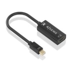 Cable AISENS Mini DP/M a HDMI/H 15cm Negro (A125-0904)