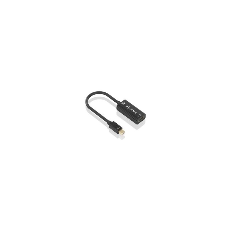 Cable AISENS Mini DP/M a HDMI/H 15cm Negro (A125-0904)