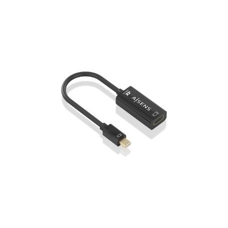 Cable AISENS Mini DP/M a HDMI/H 15cm Negro (A125-0904)