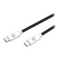 Cable CELLY USB-C a USB-C PD 60W Negro (USBCUSBCCOTTGN)