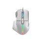 Ratón Mars Gaming Óptico RGB USB 12800dpi Blanco(MMXTW)