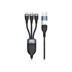 Cable CONCEPTRONIC USB-C/H 3en1 1.5m Negro (ETTA06B15)