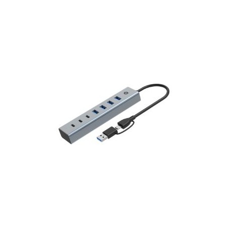 Hub CONCEPTRONIC USB-C 3.0 7p Gris (HUBBIES20G)