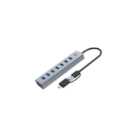 Hub CONCEPTRONIC USB-C 3.0 7p Gris (HUBBIES21GP)