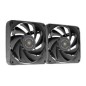 Ventilador Mars Gaming PWM 120mm Negro Kit 2 (MFNCLX2)