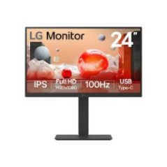 Monitor LG 24" IPS FHD 100Hz DP HDMI Negro (24BA650-B)