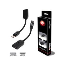 Adaptador Club 3D DP/M a HDMI/H 13cm Negro (CAC-1001)