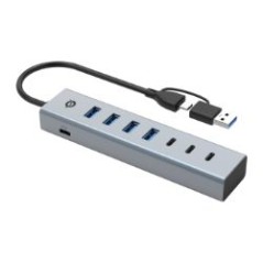 Hub CONCEPTRONIC USB-C 3.0 7p Gris (HUBBIES20GP)