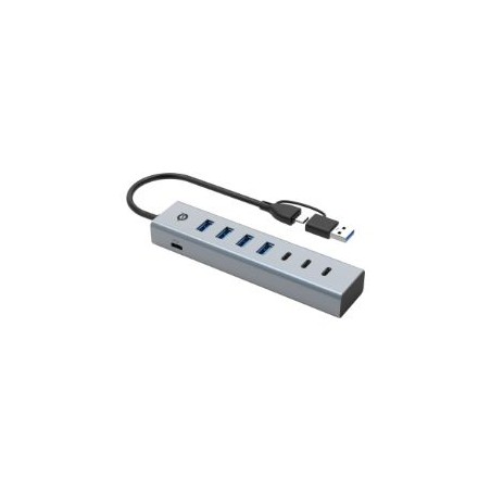 Hub CONCEPTRONIC USB-C 3.0 7p Gris (HUBBIES20GP)
