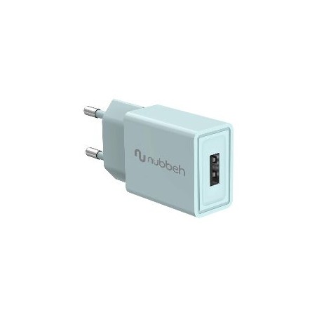 Cargador Pared NUBBEH USB-A 10W Turques(NBWALLCHUSBT10)