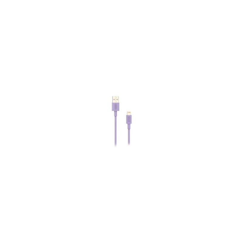 Cable NUBBEH USB-A/Lightning 1m 2A Lila (NBTCABLALP1)