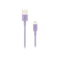 Cable NUBBEH USB-A/Lightning 1m 2A Lila (NBTCABLALP1)