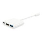 Adaptador EQUIP USB-C a USB-A/USB-C PD/HDMI (EQ133461)