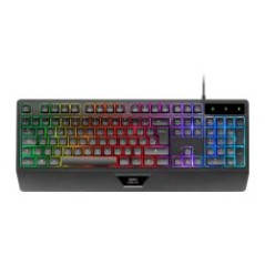Teclado Mars Gaming FRGB Multimedia USB Negro (MK124ES)