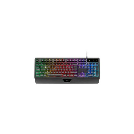 Teclado Mars Gaming FRGB Multimedia USB Negro (MK124ES)