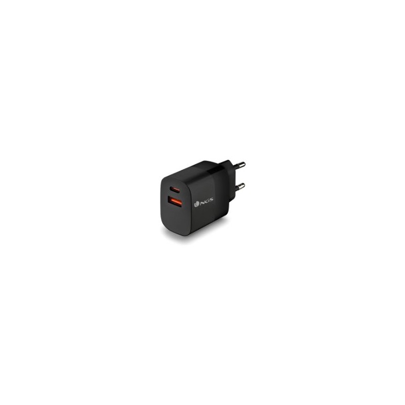 Cargador Pared NGS 1xUSB-C 1xUSB-A 33W Negro (BUD33W) Cargador Pared NGS 1xUSB-C 1xUSB-A 33W Negro (BUD33W)