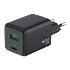 Cargador Pared NILOX 45W 1xUSB-C 1xUSB-A (NXGANUSBC45)