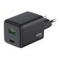 Cargador Pared NILOX 45W 1xUSB-C 1xUSB-A (NXGANUSBC45)