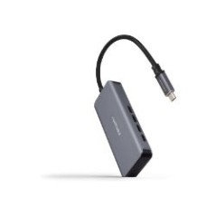 Hub Nanocable USB-C a 4xUSB-C 3.0 Gris (10.16.4504)
