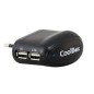 Cargador de Pared CoolBox 2x USB 2.0 Negro (UX-2) Cargador de Pared CoolBox 2x USB 2.0 Negro (UX-2)