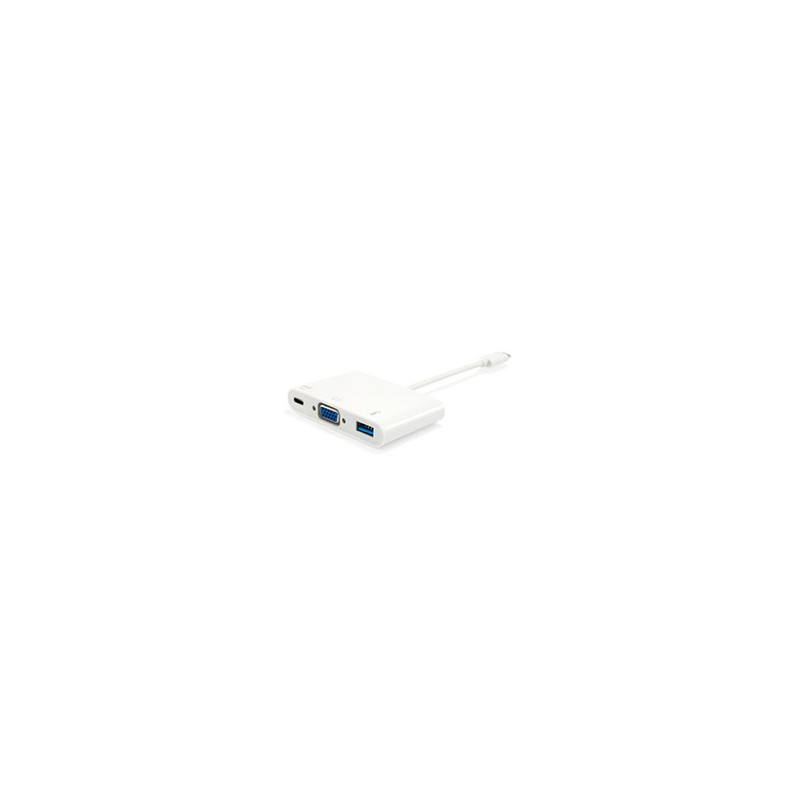 Adaptador EQUIP USB-C a USB-A/USB-C PD/VGA (EQ133462) Adaptador EQUIP USB-C a USB-A/USB-C PD/VGA (EQ133462)
