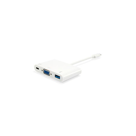 Adaptador EQUIP USB-C a USB-A/USB-C PD/VGA (EQ133462)