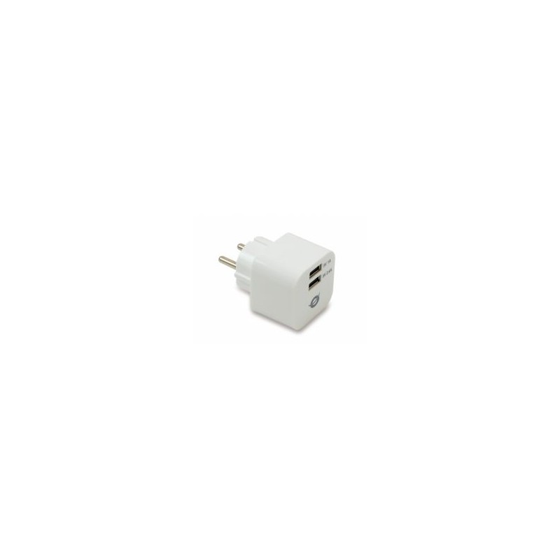 Cargador Pared CONCEPTRONIC 2xUSB Blanco (CUSBPWR34A)