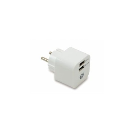 Cargador Pared CONCEPTRONIC 2xUSB Blanco (CUSBPWR34A)