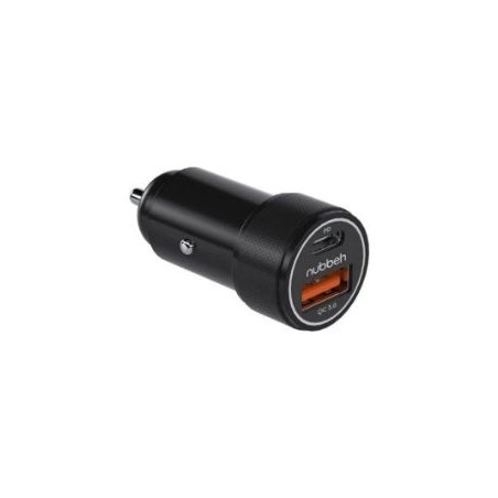 Cargador Coche NUBBEH Siroco Usb-A/Usb-C 30W (NBCARCHB)