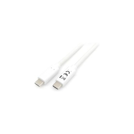 Cable EQUIP USB-C/M a USB-C/M 2m Blanco (128362)