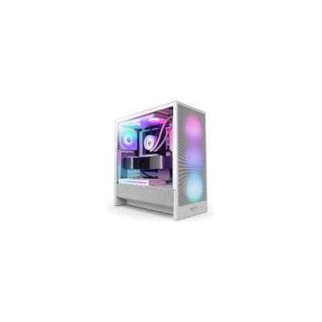 Caja NZXT H5 Flow RGB ATX EATX Blanca (CC-H52FW-R1)